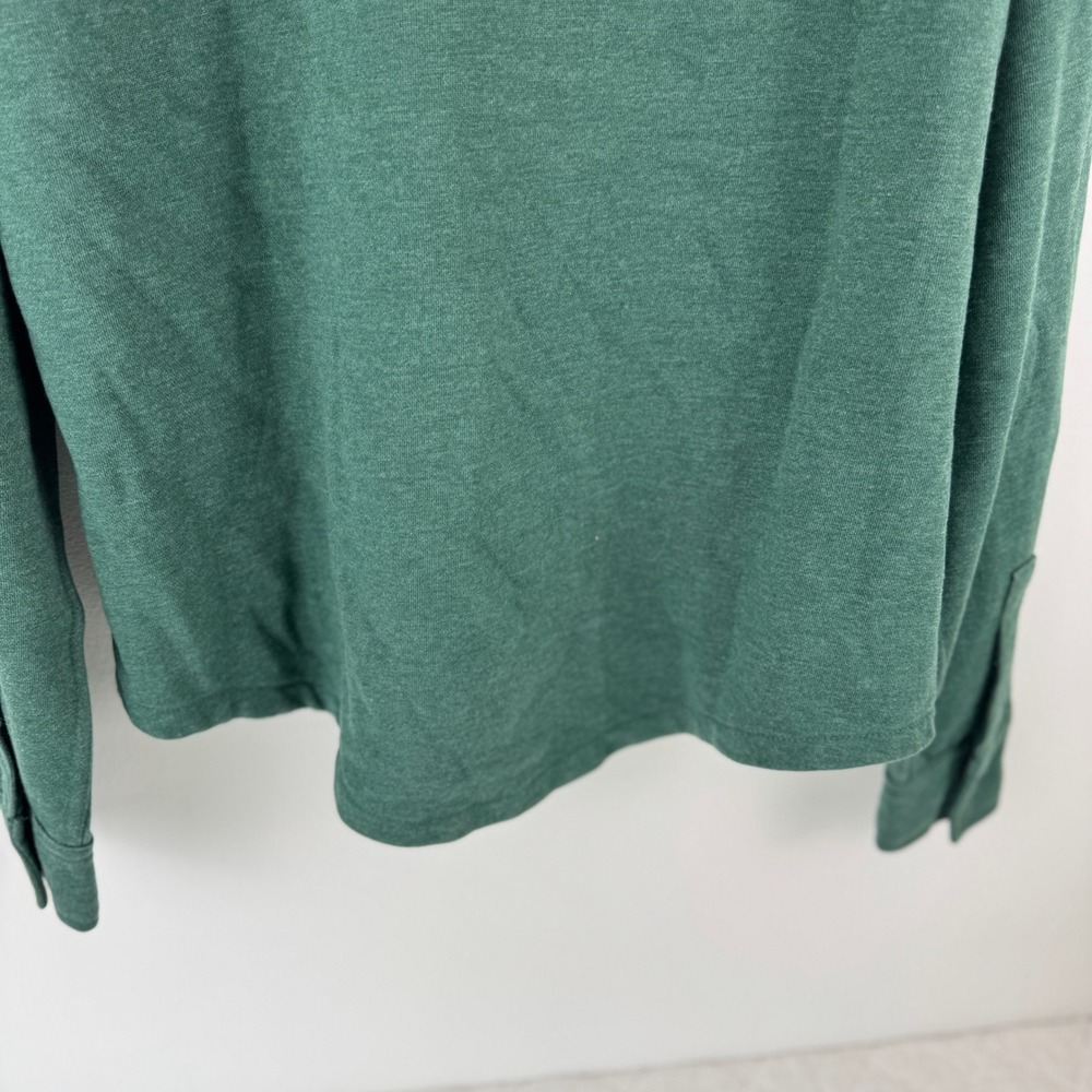 LAZER Mens Relaxed Fit Fleece Shirt Jacket Deep Emerald ML71219 Green Shacket L - Picture 14 of 14